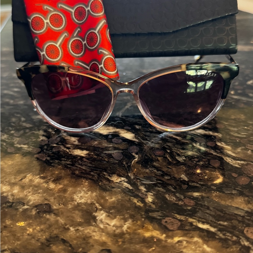 Ted Baker London Black and Gold Sunglasses